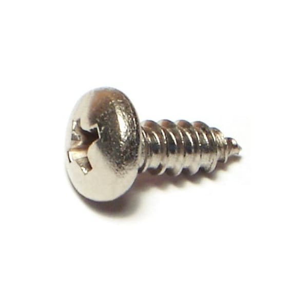 Midwest Fastener Sheet Metal Screw, #10 x 1/2 in, 18-8 Stainless Steel Pan Head Phillips Drive, 25 PK 63463 - main